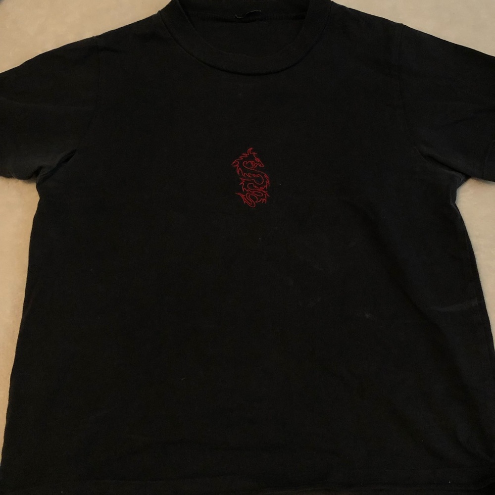 black graphic john galt tee